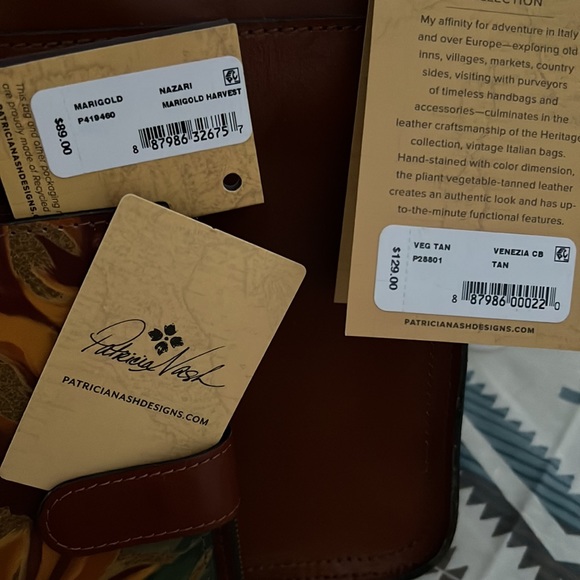 Leather purse,never been used, wallet also never been used, both Patrica Nash - Picture 3 of 5